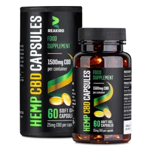 Reakiro Soft Gel CBD Kapszula 1500 mg – 25 mg 60 db