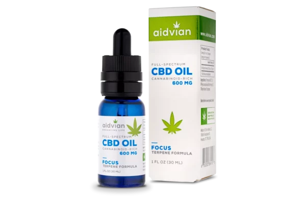 Aidvian Full Spectrum CBD Olaj Focus 600 mg 30 ml