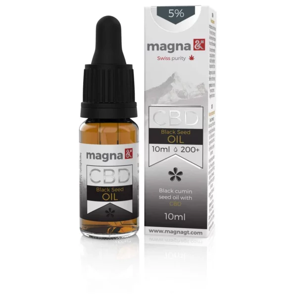 Magna G&T 5% CBD Olaj 500mg | 10ml | Fekete köménymagolajban