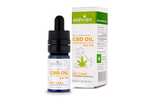 Aidvian CBD Olaj 2% – PET CARE 200 mg 10 mL