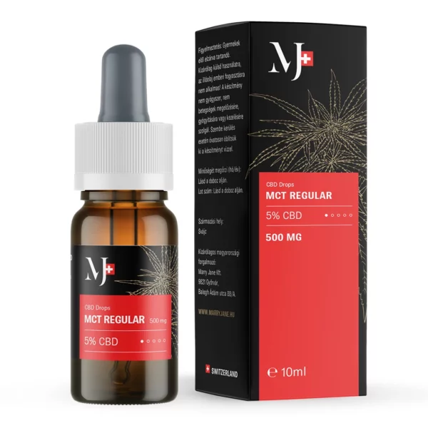 Marry Jane CBD Drops MCT REGULAR olaj 10ml 500mg